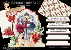 Christmas is in the Air 14 Shaped 6x6 Card & Envelope Kit