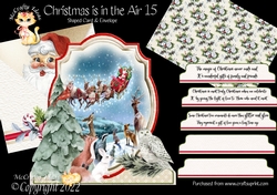 Christmas is in the Air 15 Shaped 6x6 Card & Envelope Kit