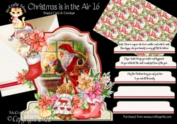 Christmas is in the Air 16 Shaped 6x6 Card & Envelope Kit