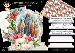 Christmas is in the Air 19 Shaped 6x6 Card & Envelope Kit
