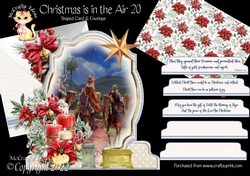 Christmas is in the Air 20 Shaped 6x6 Card & Envelope Kit
