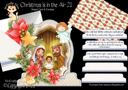 Christmas is in the Air 21 Shaped 6x6 Card & Envelope Kit