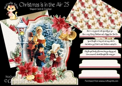Christmas is in the Air 25 Shaped 6x6 Card & Envelope Kit