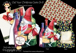 Get Your Christmas Gonk On 8 Shaped Card Mini Kit