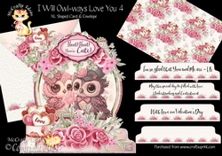 I Will Owl-ways Love You 4 XL Shaped Card Kit