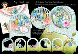 My Tweet Love Behind the Door Card