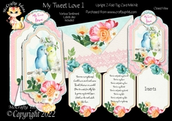 My Tweet Love 1 - Upright Z-fold Tag Card Mini Kit