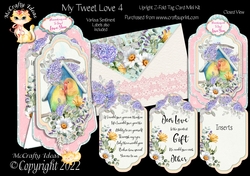 My Tweet Love 4 - Upright Z-fold Tag Card Mini Kit