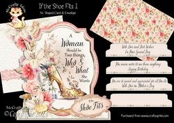If the Shoe Fits 1 XL Shaped Card Kit
