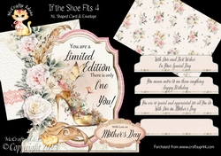 If the Shoe Fits 4 XL Shaped Card Kit