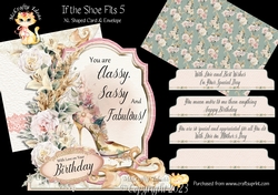 If the Shoe Fits 5 XL Shaped Card Kit