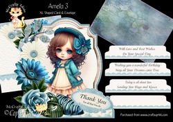 Amelia 3 XL Shaped Card Kit