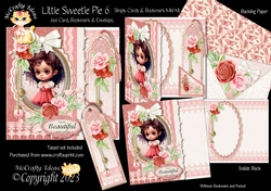 Little Sweetie Pie 6 Simply Cards & Bookmark Mini Kit