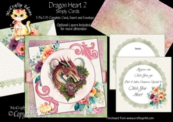 Dragon Heart 2 7.75x7.75 Simply Cards