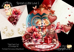 Spread a Little Love 1 Triple Easel