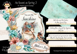 As Sweet As Spring 3 XL Shaped Card Kit