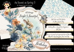 As Sweet As Spring 5 XL Shaped Card Kit