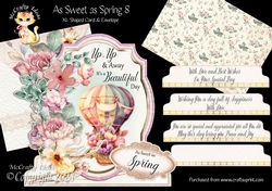 As Sweet As Spring 8 XL Shaped Card Kit