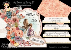 As Sweet As Spring 17 XL Shaped Card Kit