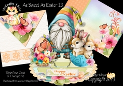 As Sweet As Easter 13 Triple Easel