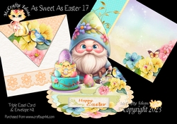 As Sweet As Easter 17 Triple Easel