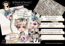 As Sweet as You are 2 XL Shaped Card Kit
