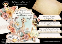 As Sweet as You are 6 XL Shaped Card Kit