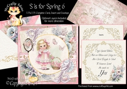 S is for Spring 6 7.75x7.75 Simply Cards