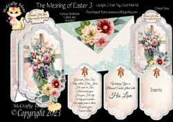 The Meaning of Easter 3 - Upright Z-fold Tag Card Mini Kit