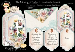 The Meaning of Easter 5 - Upright Z-fold Tag Card Mini Kit