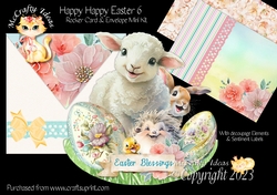 Happy Happy Easter 6 Rocker Card