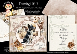 Farming Life 7 7.75x7.75 Simply Cards