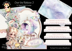 Over the Rainbow 3 XL Shaped Card Kit