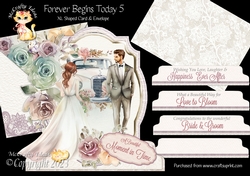 Forever Begins Today 5 XL Shaped Card Kit