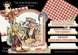The Wild Wild West 1 XL Shaped Card Kit