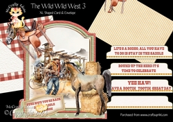 The Wild Wild West 3 XL Shaped Card Kit