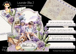 Lavender Bliss 3 XL Shaped Card Kit