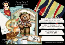 Beary Fishy 2 XL Shaped Card Kit