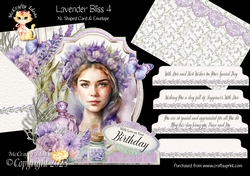 Lavender Bliss 4 XL Shaped Card Kit
