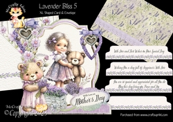 Lavender Bliss 5 XL Shaped Card Kit
