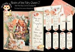 Realm of the Fairy Queen 2 - Side Panel Step Card & Envelope Kit