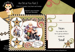As Old as You Feel 3  7.75x7.75 Simply Cards 