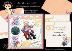 As Old as You Feel 8 7.75x7.75 Simply Cards