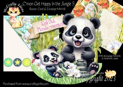 Cmon Get Happy in the Jungle 5 Rocker Card