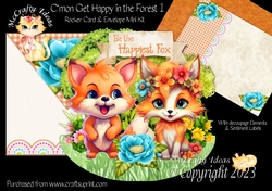 Cmon Get Happy in the Forest 1 Rocker Card