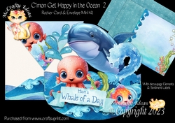 Cmon Get Happy in the Ocean 2 Rocker Card