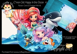 Cmon Get Happy in the Ocean 4 Rocker Card