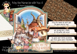 May the Norse be with You 4 XL Shaped Card Kit