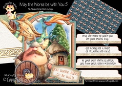 May the Norse be with You 5 XL Shaped Card Kit