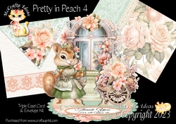 Pretty in Peach 4 Triple Easel